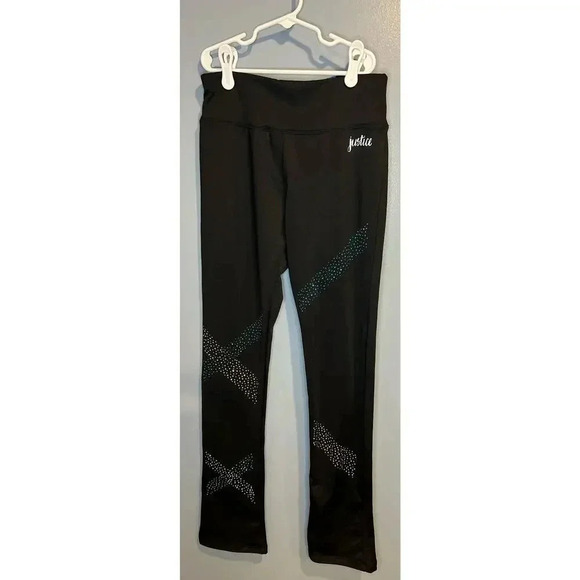 NWT Justice Active Girls Flare Leggings - Size 16 - Picture 1 of 3
